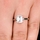 Sonia's Signity CZ Engagement Ring - Step Emerald Cut Shape