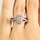 Dina's Vintage Style Round Cut CZ Wedding Ring Set