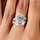 Alesia's Round Cut Halo CZ Wedding Ring Set