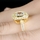 Gina's Vintage Style Cushion Cut CZ Engagement Ring - Goldtone
