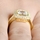 Gina's Vintage Style Cushion Cut CZ Engagement Ring - Goldtone