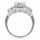 Kala's Cushion Cut Silvertone Engagement Ring