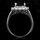 Royal Style Wedding Ring: Silvertone