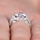 Vintage 2.5 Carat Round Cut CZ Heirloom Engagement Ring