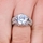 Vintage 2.5 Carat Round Cut CZ Heirloom Engagement Ring