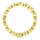 Joy's Goldtone Eternity Ring - Green CZ