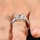 Eilley's Princess Cut CZ Wedding Ring Set