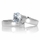 Ashlynn's Polished CZ Solitaire Wedding Ring Set