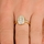 Carleen's Vintage Oval Cubic Zirconia Pave Engagement Ring