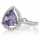 Abilene's 2.5 ct Trillion Cut Light Purple CZ Engagement Ring