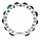 Nina's Silvertone Eternity Ring - Green CZ