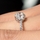Abigail's Cushion Cut 3 Stone Engagement Ring