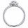 Vivian's Petite Silvertone Twisted Engagement Ring - Designer Inspired