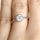 Vivian's Petite Silvertone Twisted Engagement Ring - Designer Inspired