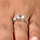 Cara's Engagement Ring Set - 2.5 Carat Princess Cut CZ