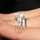 Cara's Engagement Ring Set - 2.5 Carat Princess Cut CZ