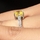 Trista's Promise Ring - Yellow Princess Cut CZ