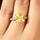 Trista's Promise Ring - Yellow Princess Cut CZ