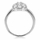 Carleen's Vintage Oval Cubic Zirconia Pave Engagement Ring