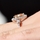 Abilene's 2.5 ct Trillion Cut Champagne CZ Engagement Ring