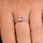 Minnie's Princess Cut CZ Promise Ring - 1 CT Pink CZ
