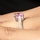 Trista's Promise Ring - Pink Princess Cut CZ
