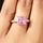 Trista's Promise Ring - Pink Princess Cut CZ