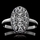 Carleen's Vintage Oval Cubic Zirconia Pave Engagement Ring