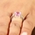 Trista's Promise Ring - Pink Princess Cut CZ