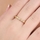 Erica's Goldtone Vintage Rings CZ Eternity Band