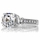 Saraya's 3 Stone Asscher Cut CZ Engagement Ring