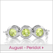August - Peridot Jewelry