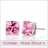 October - Rose Zircon Jewelry